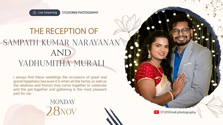 Reception Live | Sampath Kumar Narayanan & Yadhumi...