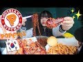 NEW!? 😱 POPEYE'S KOREAN FRIED CHICKEN! + JAJJANGMYUN | Mukbang 치킨 먹방