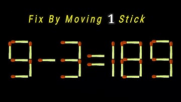 Impossible Puzzle | Fix The Equation by moving 1 stick | Matchstick Puzzle | thony official