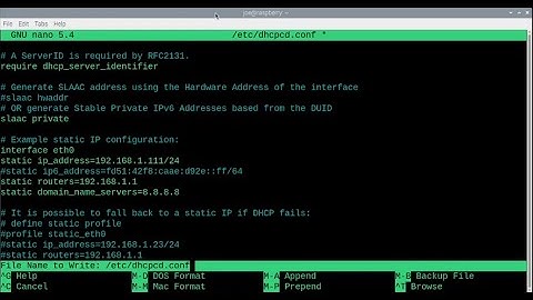 Set Static IP Address On Raspberry Pi Desktop (pre v5)