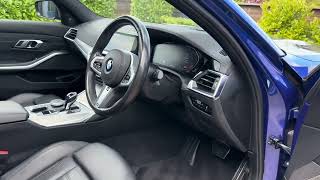 New shape BMW 320d M-Sport xdrive for sale portimao blue 2019 for sale walk round video