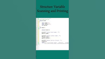 #110 Scanning and Printing structure variable || struct data type || C Program #shorts #coding