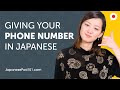 Learn & Practice Japanese -  Giving Your Phone Number | Can Do #4