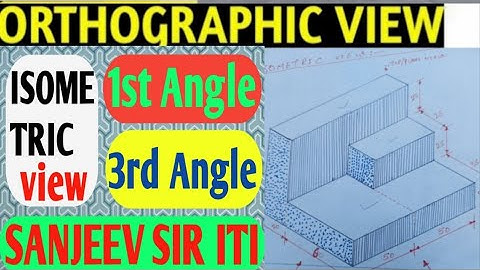 How To Draw Isometric view change from Orthographic projection in 1st Angle and 3rd Angle Projection