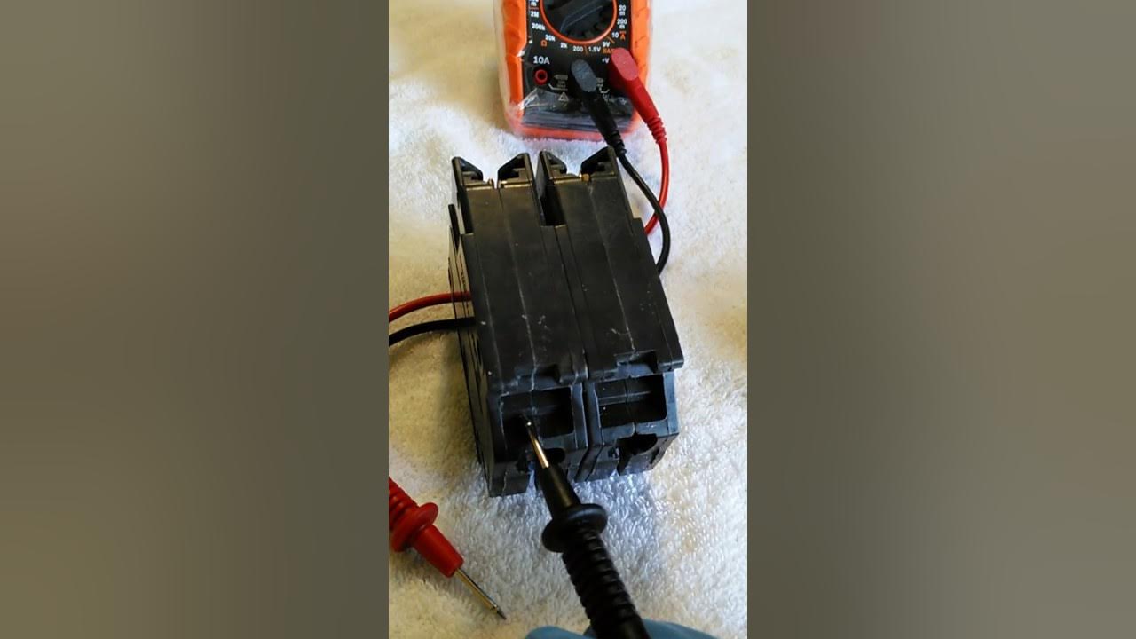 How to test an electrical breaker with a klein tools mm300 youtube