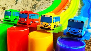 Cool Learn Colors With Colorful Buses For Kids