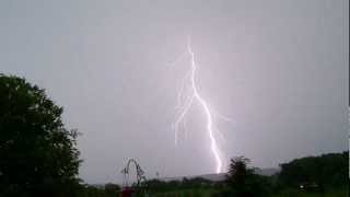 Slow Motion Lightning Strike 5/27/2012 Central PA