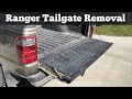 How To Remove A 1998 - 2011 Ford Ranger Tailgate - Take Off, Replace, Replacement Video Tutorial