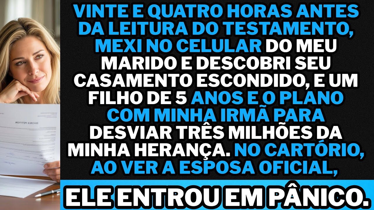Descobri o casamento secreto do meu marido e filho dele e minha irmã tramam roubar 3 milhões.