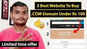 3 Best Website To Buy .COM Domain Under Rs 100 | Limited time offer 🔥