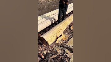 Wood peeling techniques with simple tools #farming #agriculture #shorts