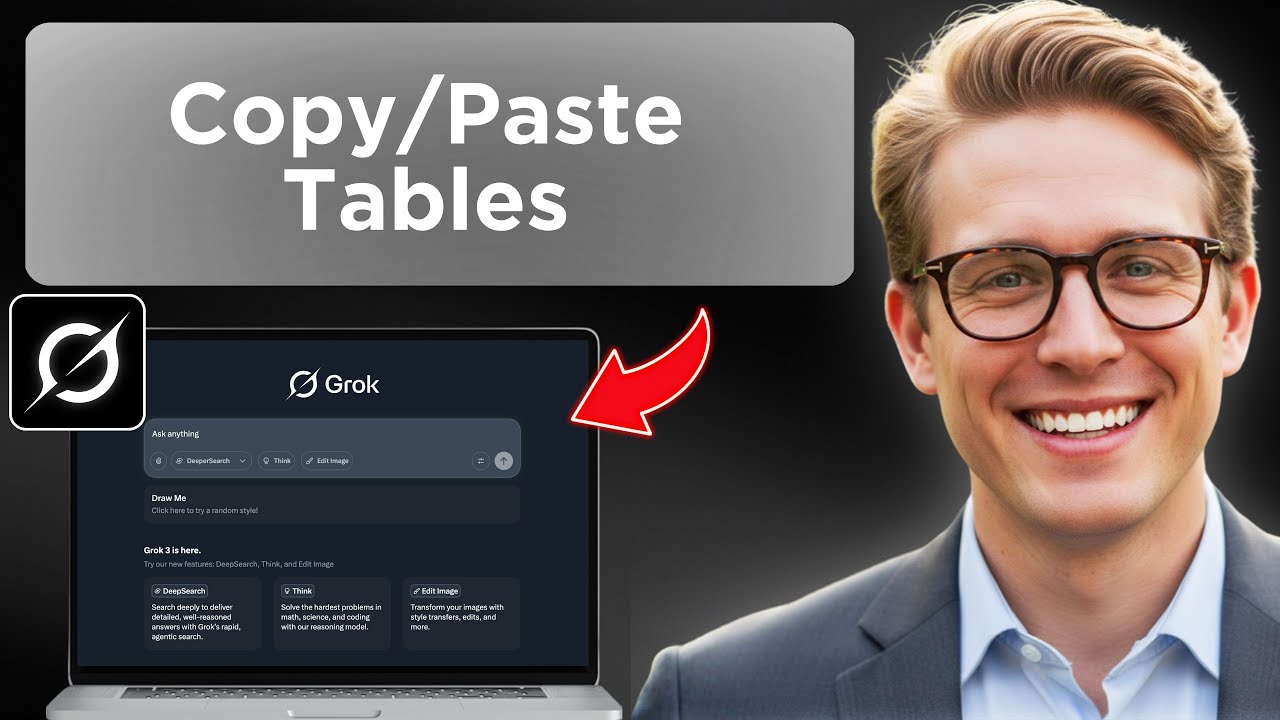 How to Copy and Paste Tables from Grok AI to Microsoft Word Without