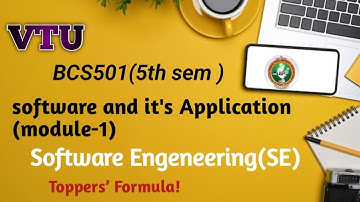 Software Engineering Module 1(Applications)| VTU BCS501 | Easy Notes +concept clarity 