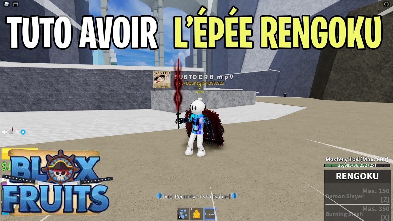 TUTO FR  COMMENT AVOIR LPE RENGOKU UPDATE 13 BLOX FRUIT