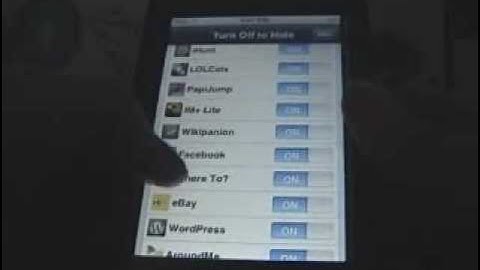 Hide Icons on the iPod Touch and iPhone