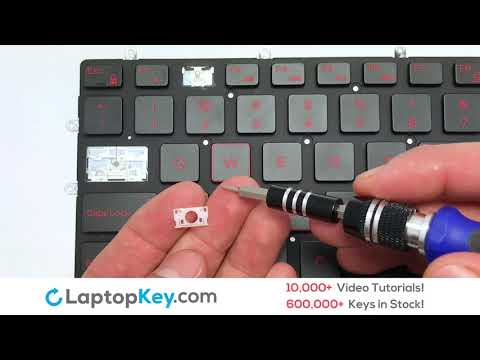 Replace Keyboard Key Dell Inspiron 5565  Fix Laptop Installation Repair 5770 7566 7778