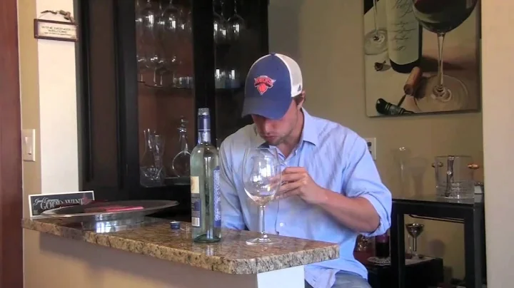 Chris Riccobono from pardonthatvine.c...  tastes a vinho verde from portugal