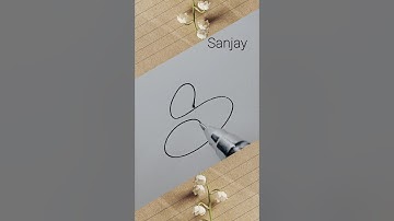 ✅ Sanjay Signature Style 🥀🔥 #brollart #calligraphy