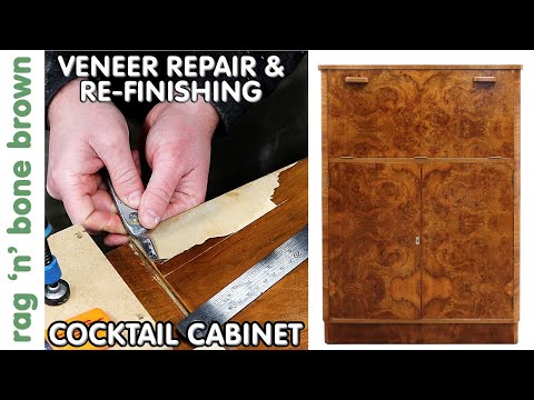Video: Veneer Restoration: How To Remove It From An Old Table? How To Glue To Furniture? DIY Veneer Repair And Restoration