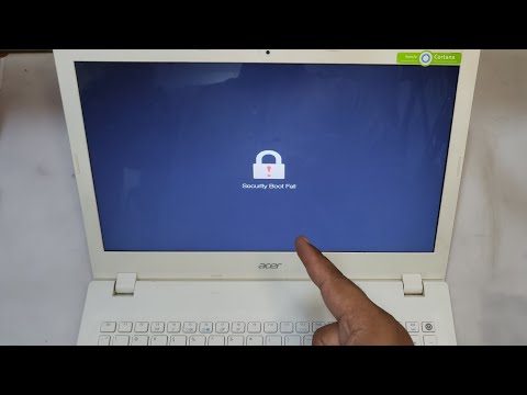 How to fix "security boot fail" Issue in Acer laptop