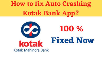 Fix Auto Crashing Kotak Bank App/Keeps Stopping App Error in Android Phone|Apps stopped on Android