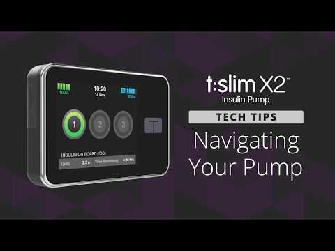 How to Navigate Your t:slim X2 Insulin Pump