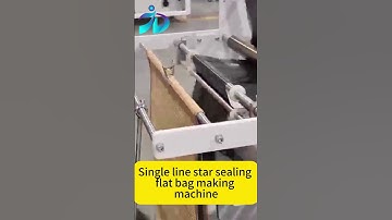 Single line star sealing flat bag making machine