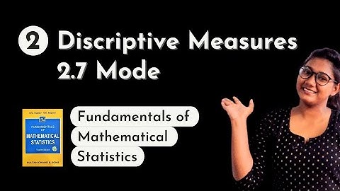 Ch-2 2.7 Simple Mode and Mode for Descrete Frequency Distribution | FMS |  SC Gupta & VK Kapoor