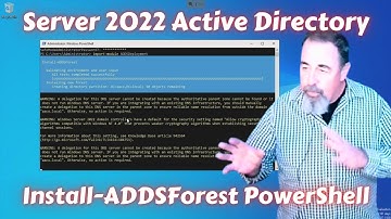 Server 2022 Active Directory Install-ADDSForest PowerShell Command
