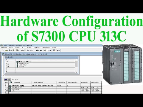 Hardware Configuration Of PLC SIMATIC S7 300 CPU 313C
