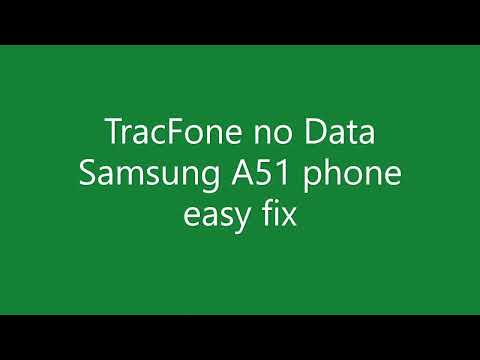 Tracfone Mobile Data not working on Samsung A51An easy fix, no data How to do it EASY ep1