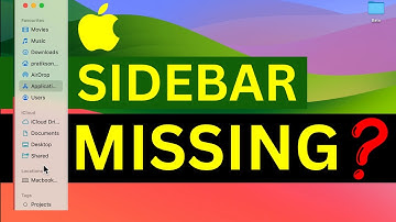MacBook Finder Sidebar Disappeared or Missing? Find Finder in Mac, MacBook, MacBook Pro