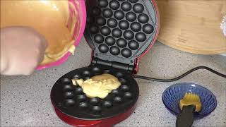 Bubble Waffeln im Waffeleisen von ACTION gemacht