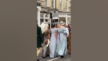 The Jane Austen Festival in the city of Bath #shorts #travel