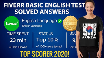 How to pass fiverr basic english test 2021 (for Korean Freelancers) | fiverr 기본 영어 시험