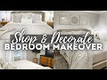 SHOP + DECORATE BEDROOM MAKEOVER | SMALL BEDROOM MAKEOVER ON A BUDGET | BEDROOM DECORATING INSPO