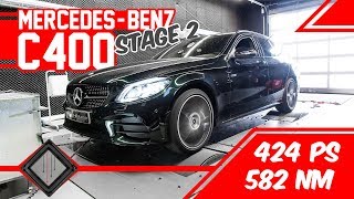 Mercedes-Benz C400 Chiptuning & Downpipe Stage 2 | 100-200 km/h | mcchip-dkr