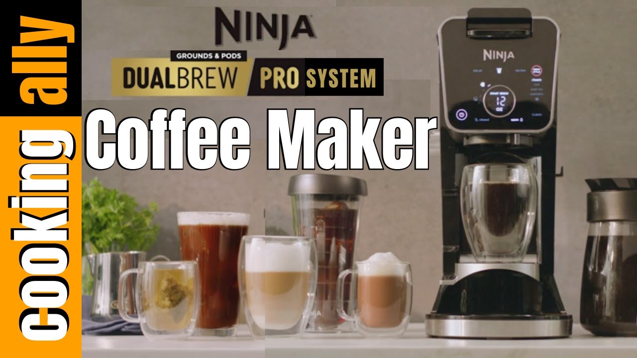 Ninja CFP301 DualBrew Pro System 12-Cup Coffee Maker, Single-Serve for  Grounds & K-Cup Pod Compatible, 4 Brew Styles, Frother, 60-oz. Water  Reservoir