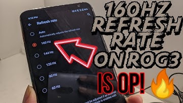 HOW TO ENABLE 160HZ REFRESH RATE ON ROG PHONE 3 STEP BY STEP? ROG 3 160HZ IS DOPE!😍🔥
