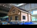 Blockhaus Erdbeben log home earthquake test