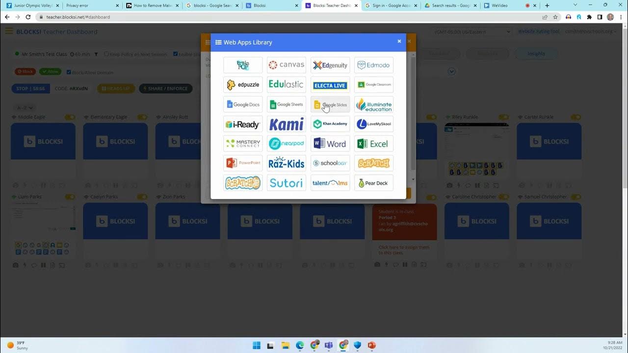 Blocksi Teacher Dashboard Overview for Students YouTube