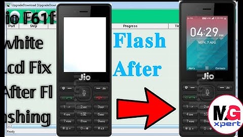 Jio f61f lcd white solution