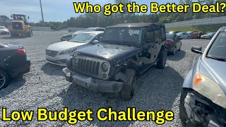 Copart Low Budget Challenge Mike vs Ivan Who Will Win?