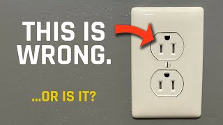 should your outlet ground face up or down?