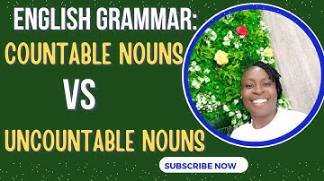 English Grammar// Countable and Uncountable Nouns.