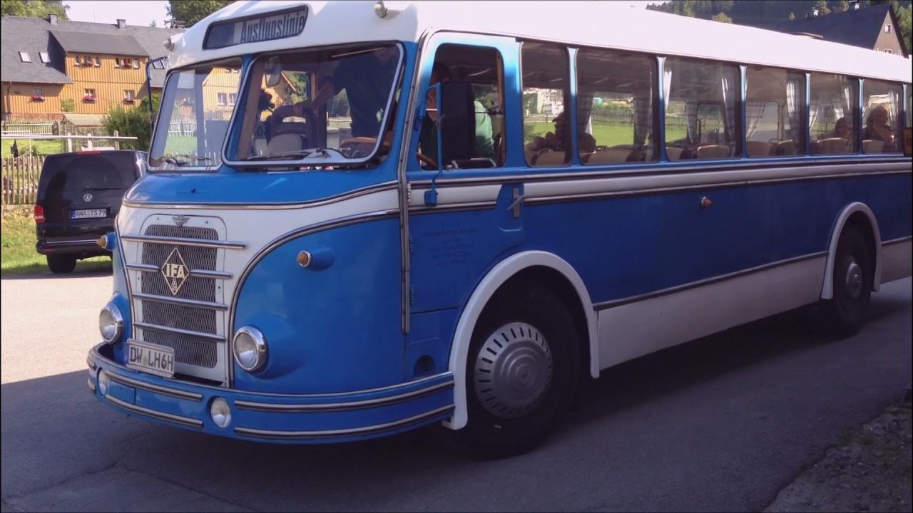 IFA BUS IFA H6B Abfahrt in Steinbach - YouTube