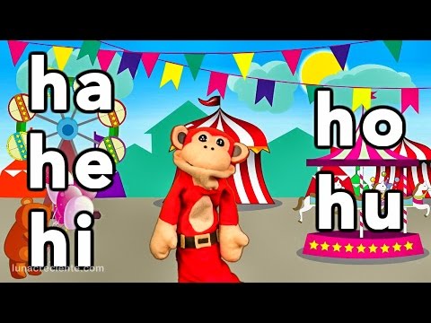 Sílabas ha he hi ho hu - El Mono Sílabo - Videos Infantiles - Educación para Niños #