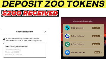 Zoo Airdrop Withdrawal Process | Zoo Tokens Bitget Deposit | zoo deposit address