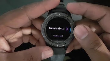 How to Change Pressure alerts on Alti - Barometer Samsung Gear S3