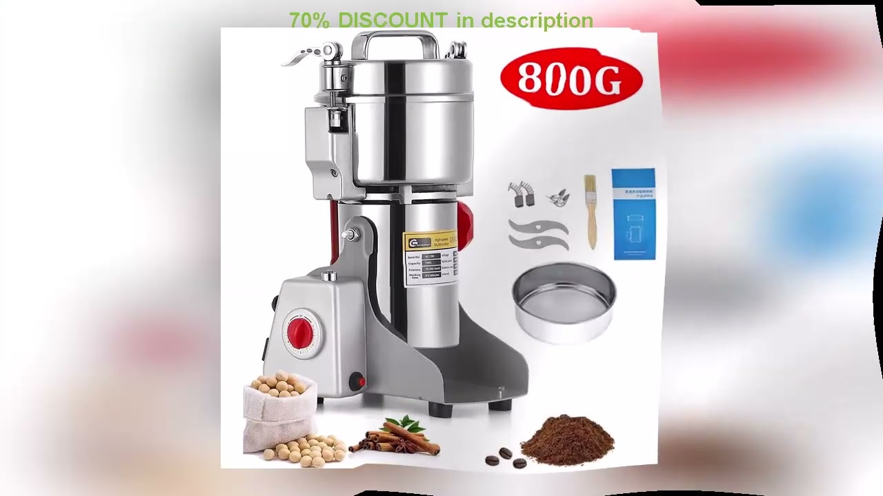 A must-have product! High Power Electric Coffee Grinder Kitchen Cereal Nuts Beans Spices Grains Gr